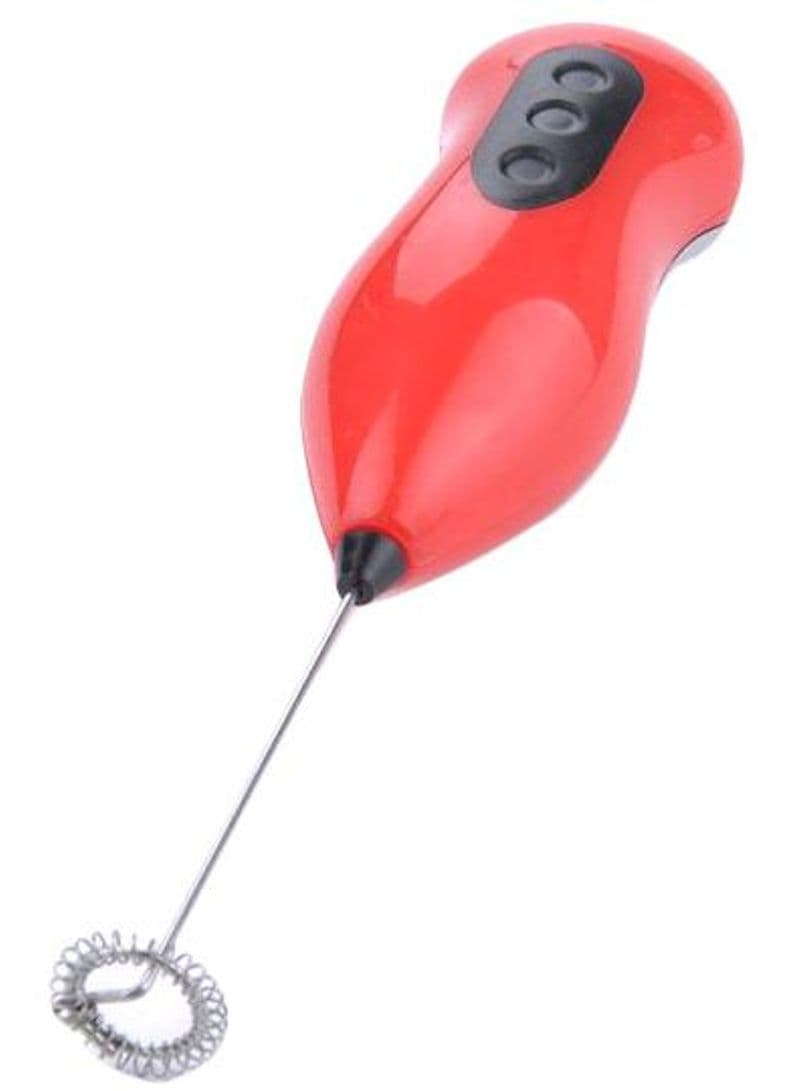 Mini Handy Coffee Milk Drink Electronic Mixer Stirrer Red