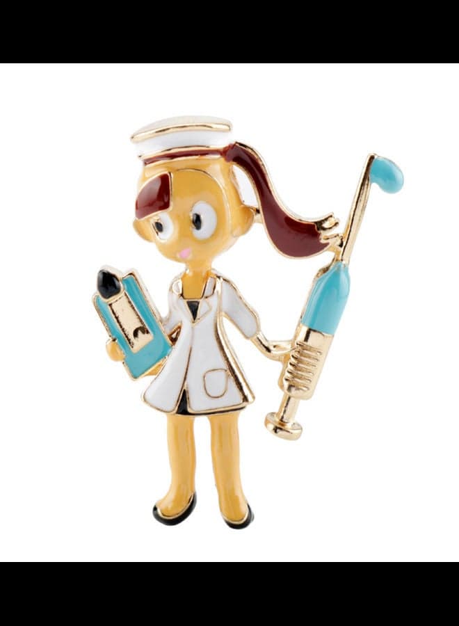 Nurse Design Brooch