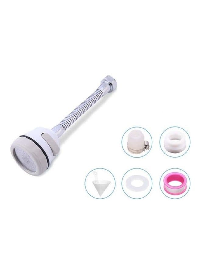 Splash-Proof Water-Saving Kitchen Faucet White