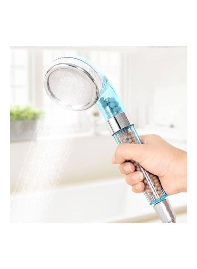 Plastic Shower Head Blue/Silver 22*8*8cm