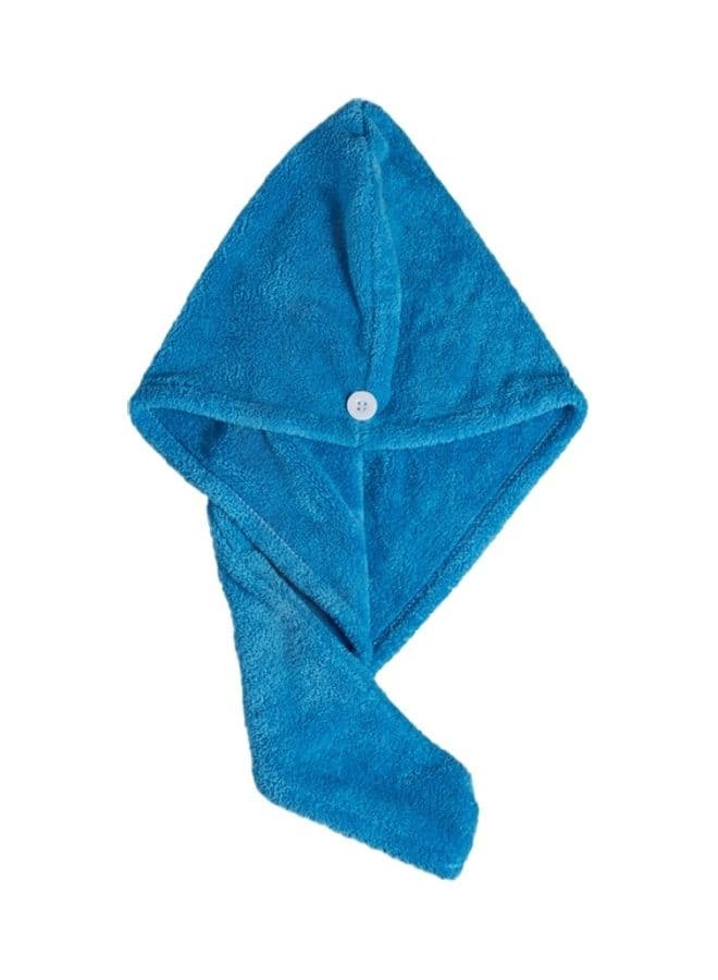 Quick Drying Hair Bath Towel Blue 30 x 3 x 20cm