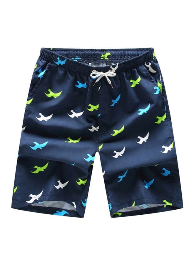 Solid Beach Shorts Blue