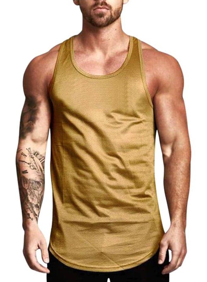 Solid Vest Golden