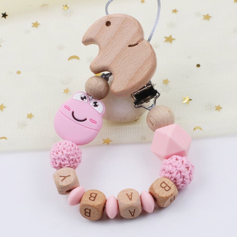 Eco-Friendly Teething Pacifier Clips Holder Chain