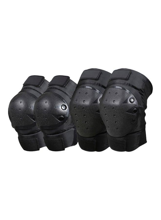 Pair Of Cycling Knee Brace And Elbow Guards