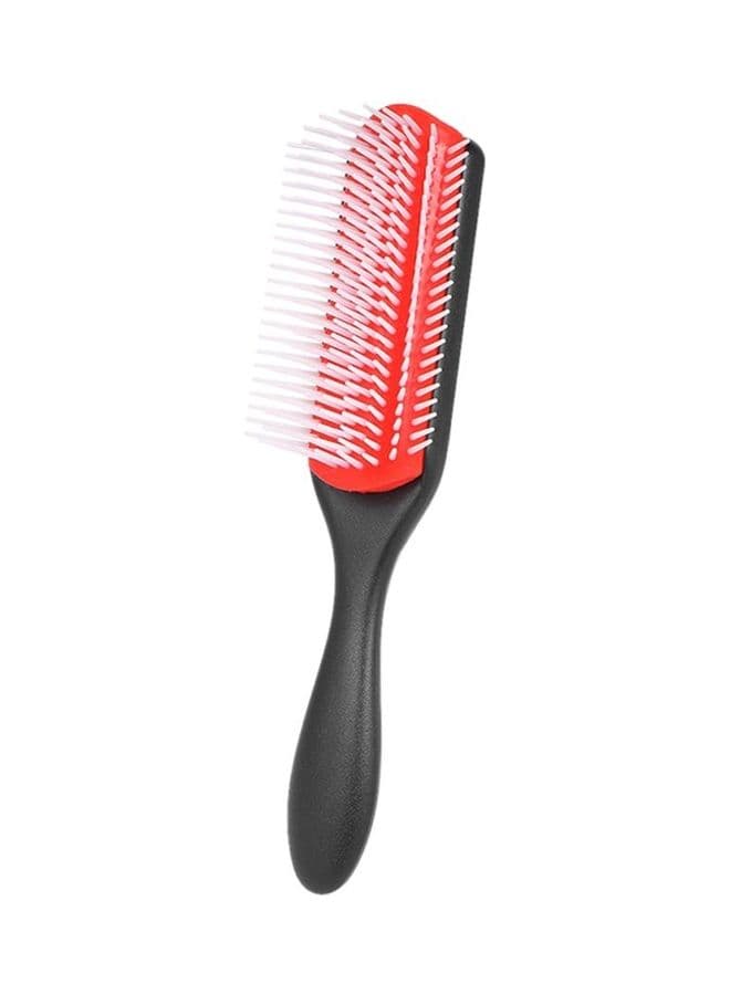 Anti-Static Hair Brush Comb Black/Red/White 21.5x6.5x3.5cm