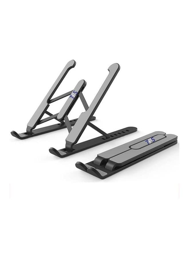 Height Adjustable Laptop Stand 26.6 x 5.6cm Black/Grey