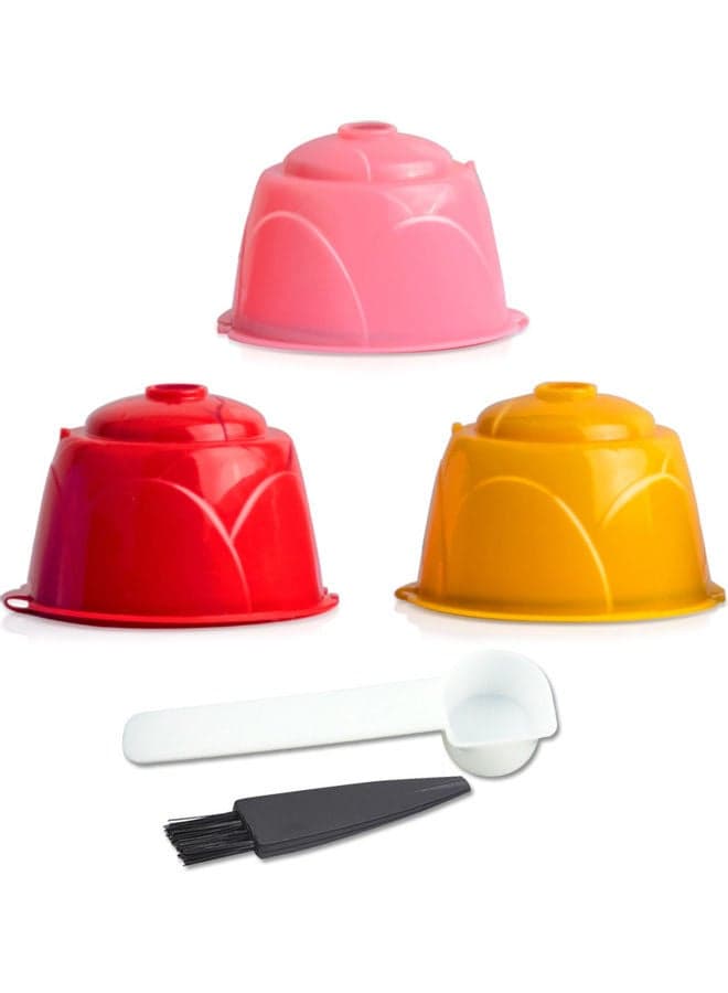 DOLCE GUSTO Coffee Machine Series Refillable PP Coffee Capsule Filter Set multicolour 15.8*3.9*5.7cm