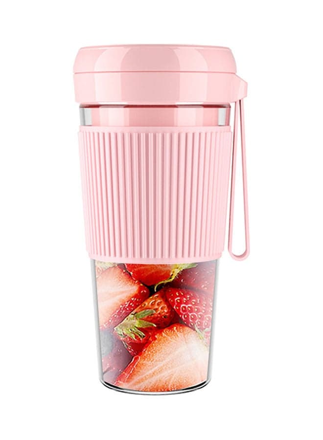 Mini Portable Juicer Electric Fruit USB Rechargeable Smoothie Maker Blender Pink 260ml