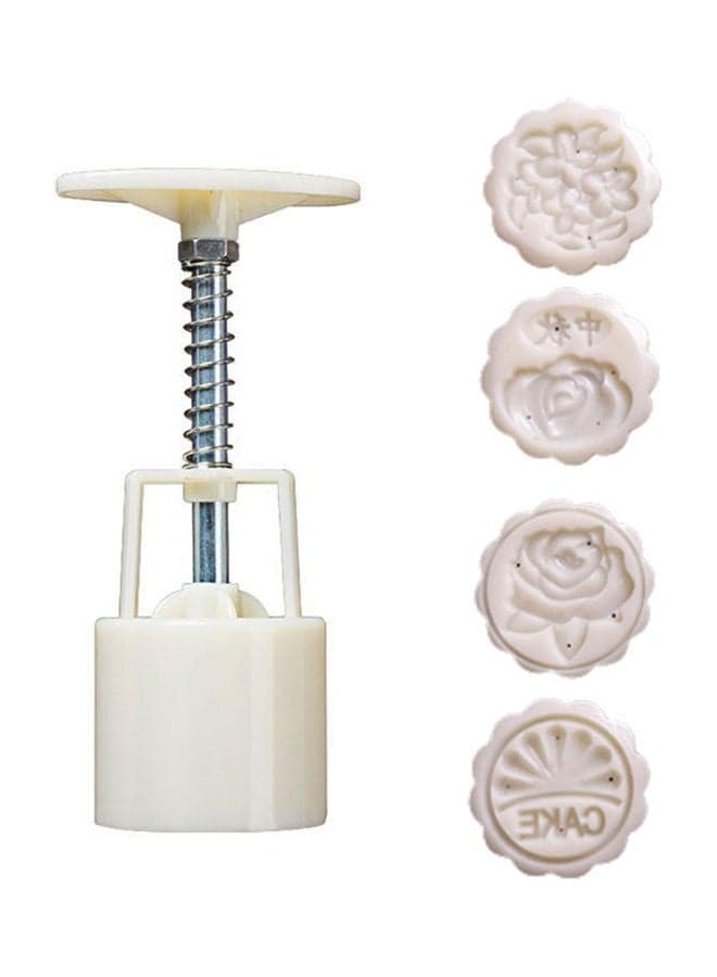 Mid-Autumn Festival Moon Cake Making Mould White 14x5x5cm