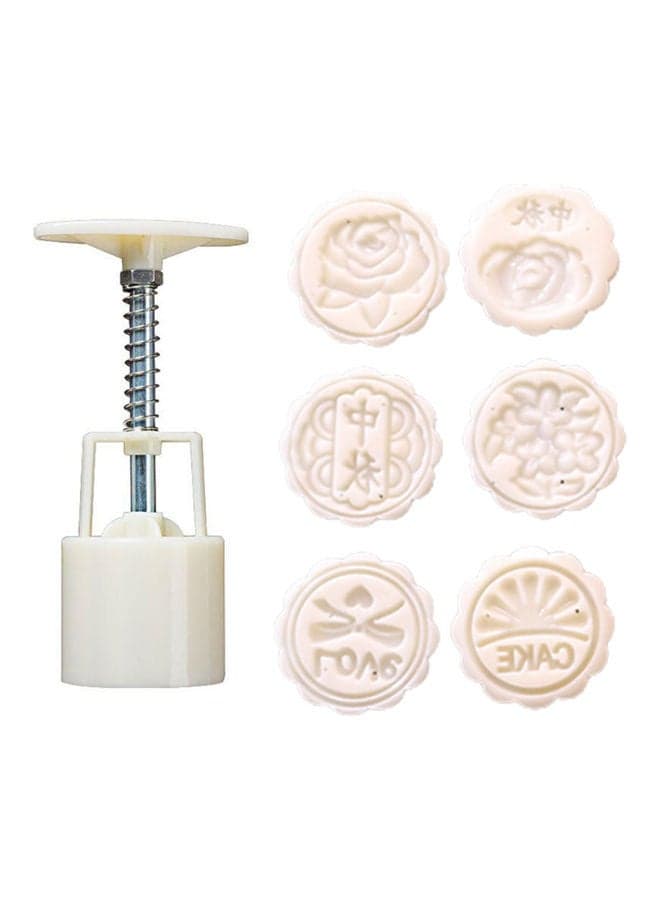 Mid Autumn Festival Moon Cake Making Mould White