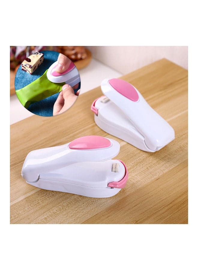 Portable Heat Bag Sealer Pink 10x5x5.5cm