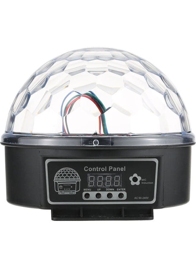 Digital LED RGB Crystal Magic Ball Black/Clear