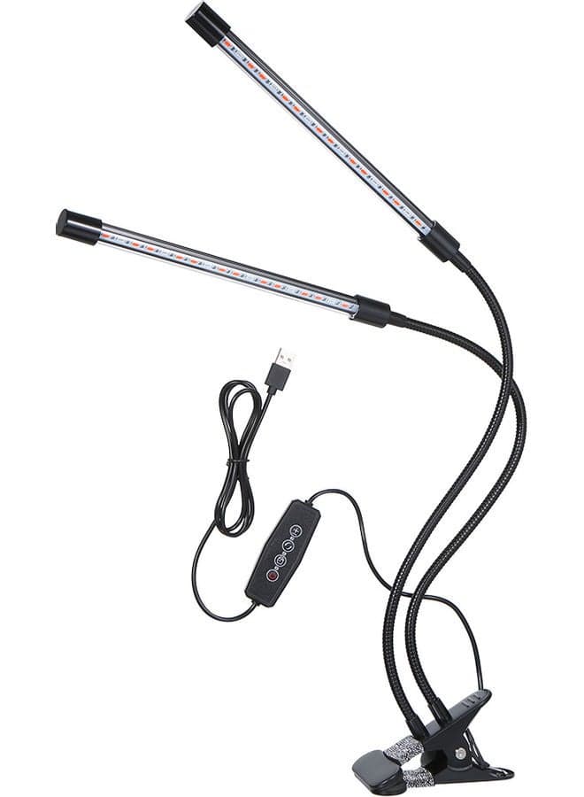 DC5V 18W 2-headed LED Plant Growing Light multicolour 33.00 x 4.80 x 13.00centimeter