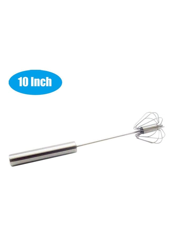 Automatic Egg Beater Mixing Tool Silver 10inch