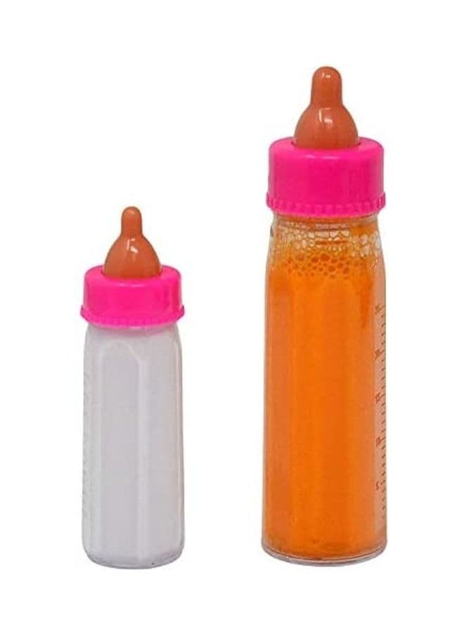 2-Piece Magic Milk And Juice Bottle Set 2x2x2inch