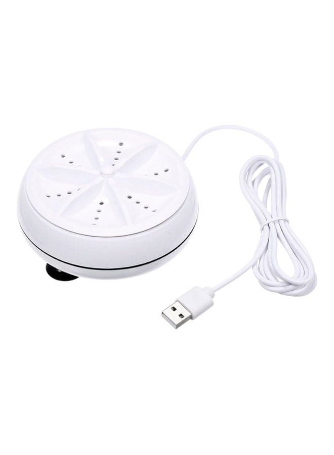 Mini USB Ultrasonic Washing Machine White 16.50 x 6 x 13cm