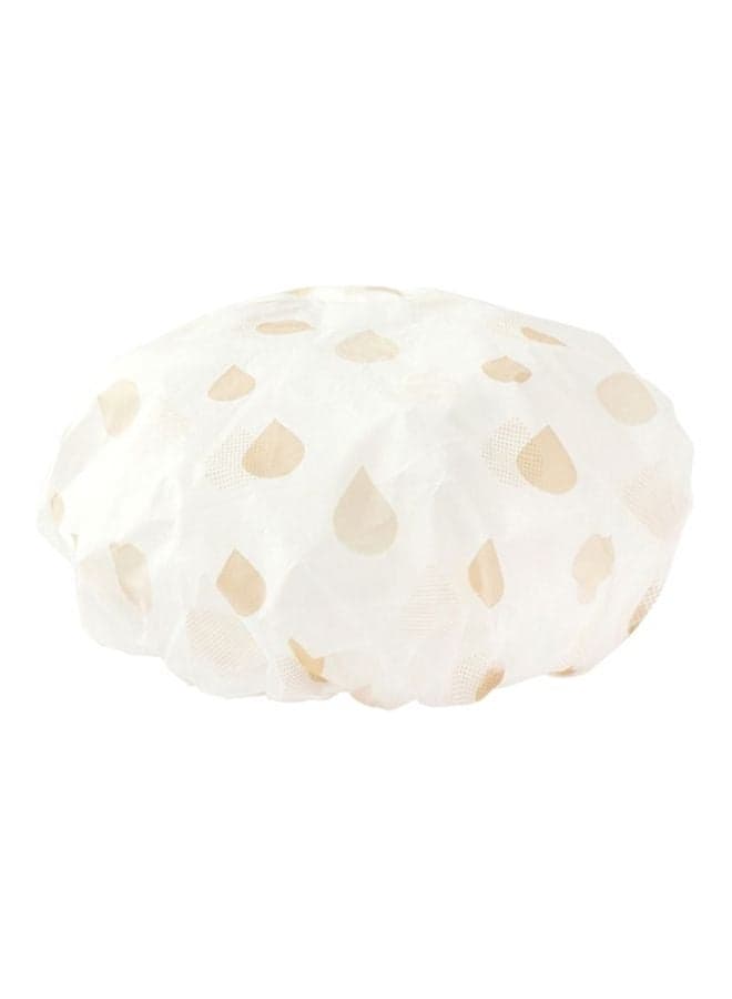 Personal Use Shower Cap Beige 28x28centimeter