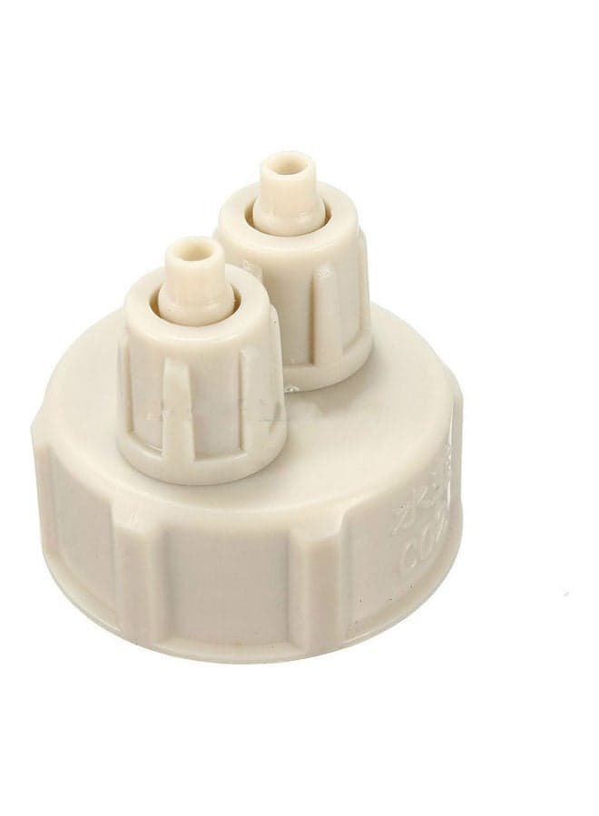 Simple Aquarium Bottle Cap For Live Plants CO2 Diffuser Air Generator System DIY Tool White 3.5x3.5x3.5cm