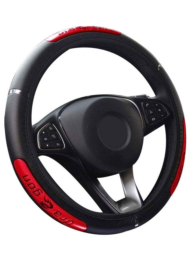 Dragon Design Faux Leather Car Steering Wheel Cover