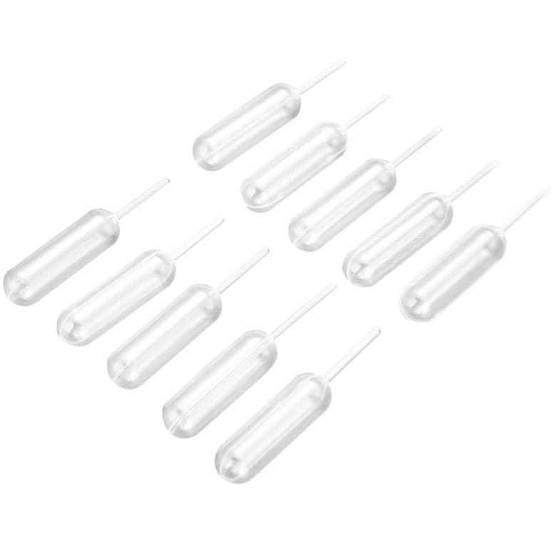 50-Piece 4ml Plastic Squeeze Transfer Pipettes Set Clear 10cm