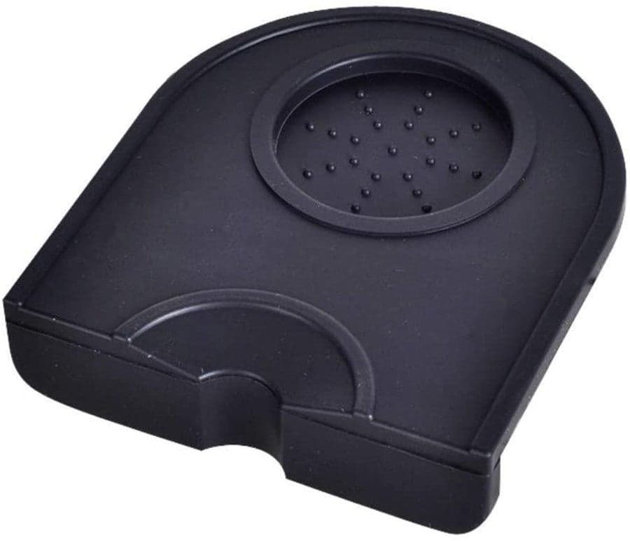 Non-Slippery Food Safe Silicone Coffee Tamper Mat Black 14cm