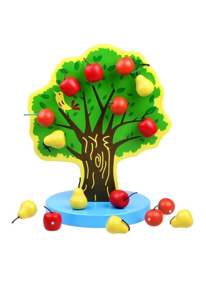 Diy Wooden Apple Tree Toy 10x10x10cm