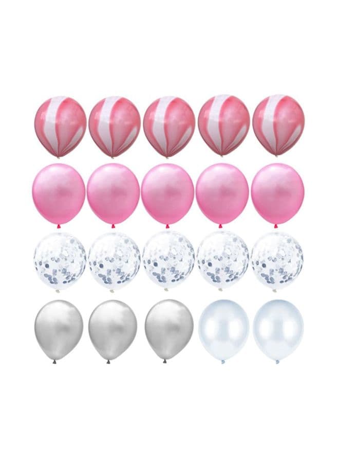 20-piece High-quality Bright Colours Party Decoration Latex Balloon Set 12inch