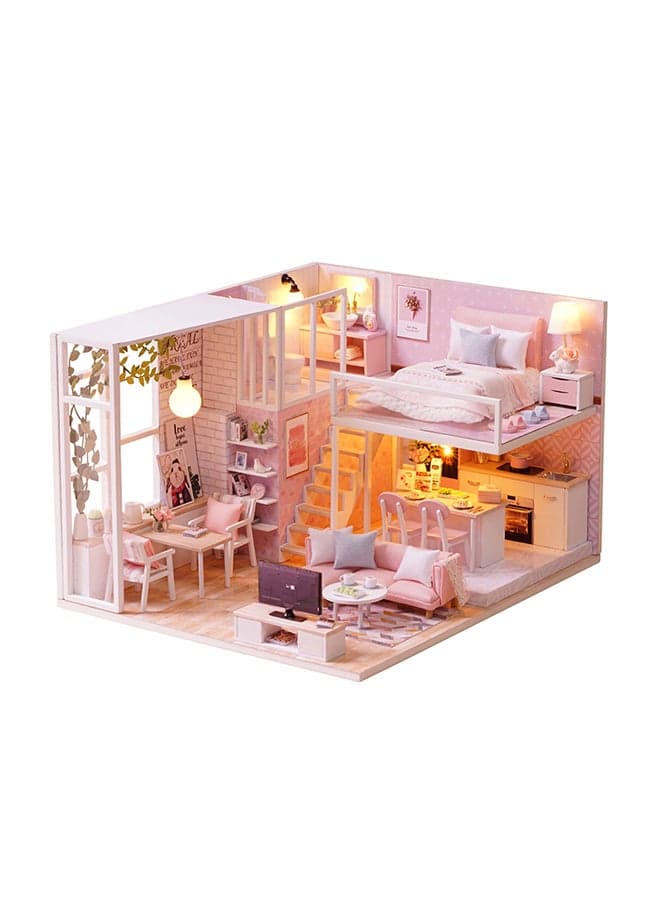 DIY Loft Mini 3D Wooden Dollhouse 30x7.5x23.6cm