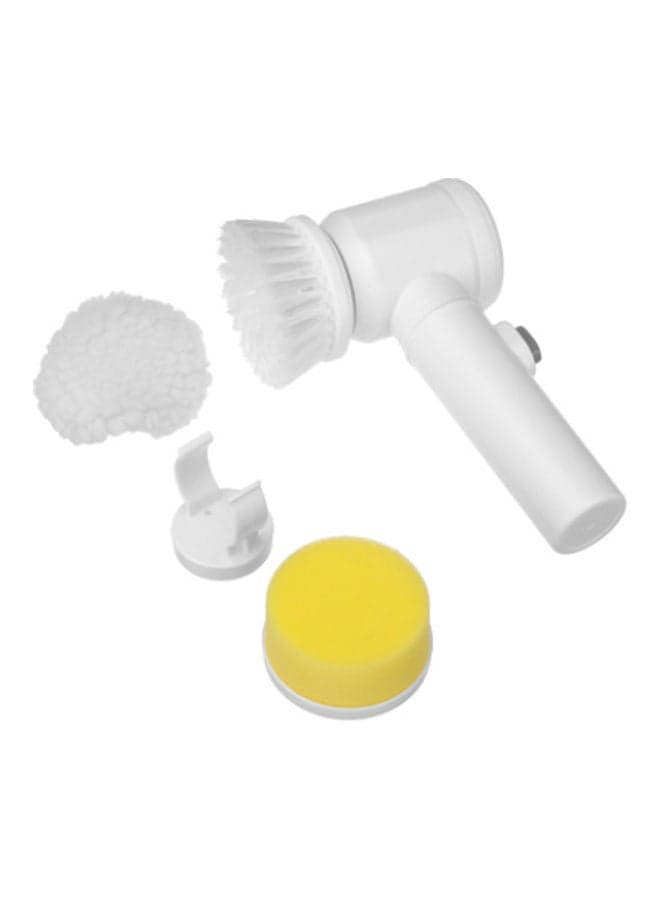 5-In-1 Handheld Cleaning Brush White 17.5x7.4x26cm