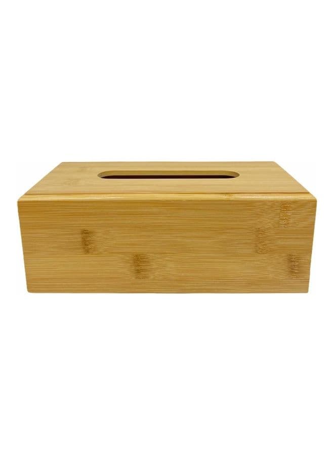 Wooden Tissue Box Brown 23 x 11cm