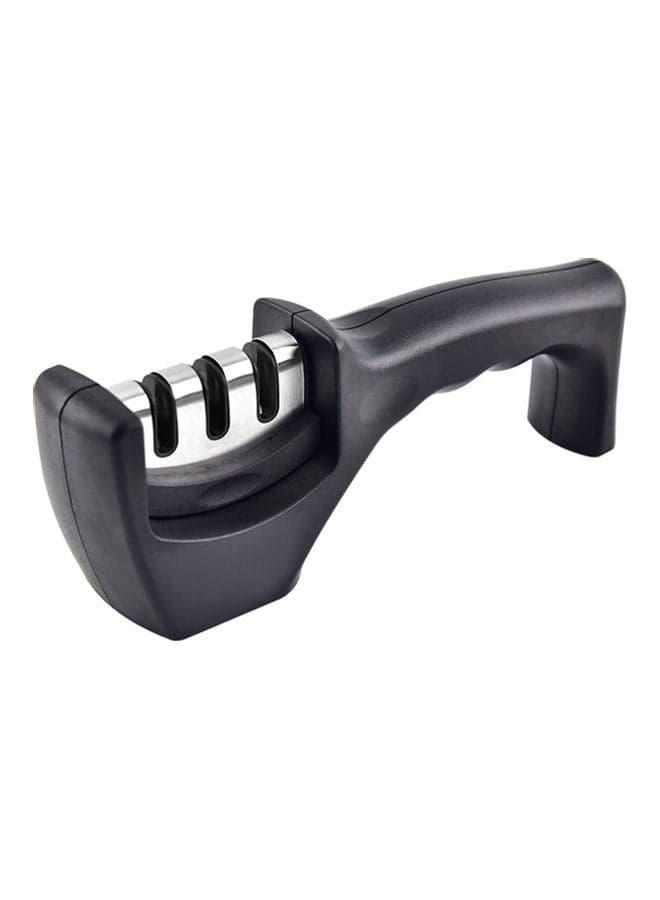 3-Stage Kitchen Knife Sharpener Black 5.00 x 7.50 x 0.164cm