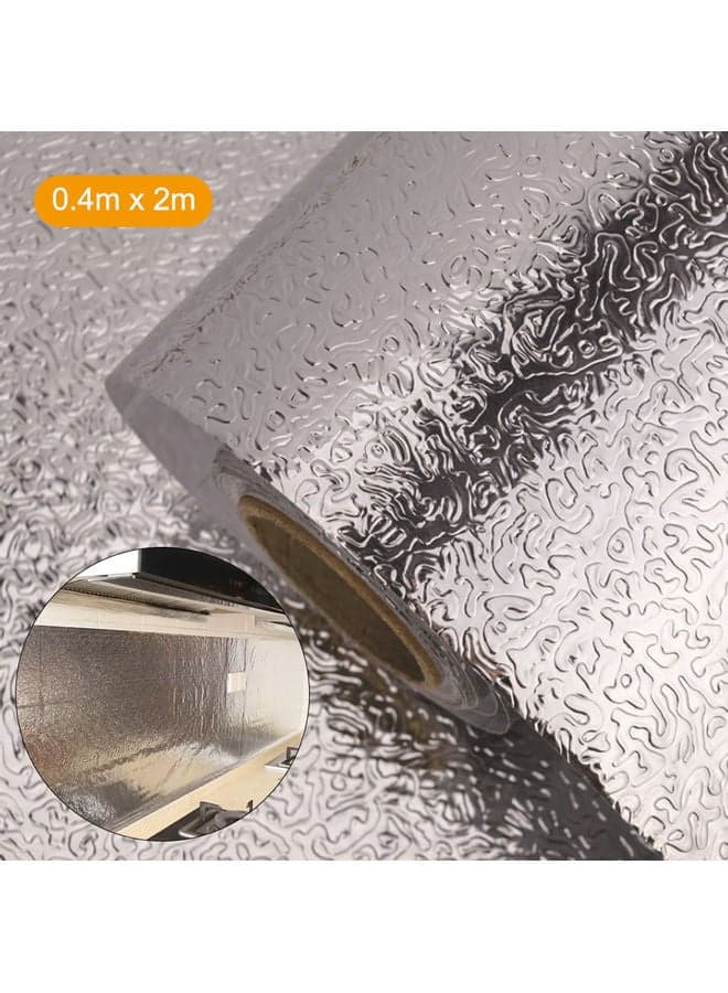 Kitchen Backsplash Wallpaper Sticker Silver 41.00 x 3.00 x 3.00cm