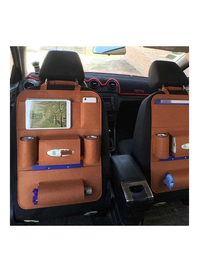 2-Piece Car Auto Seat Back Multi Pocket Organizer