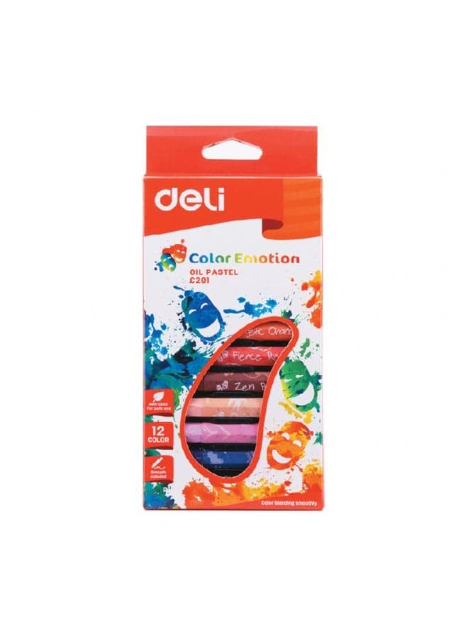 12-Color Color Emotion Oil Pastel Multicolour