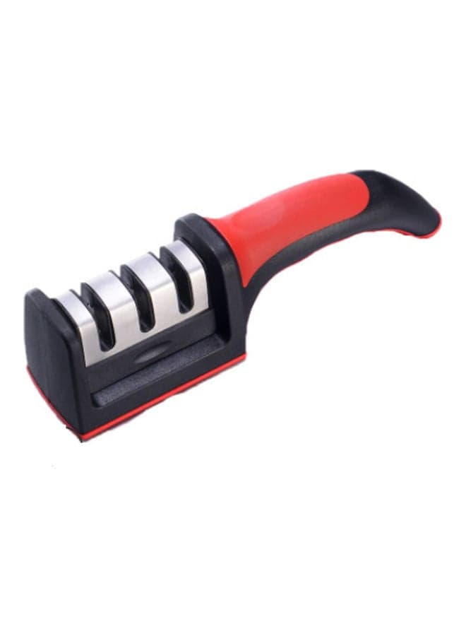 Diamond Coated Knife Sharpener Red/Black/Silver 21 x 6cm