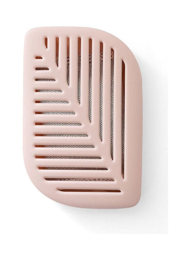 Leaf Shaped Refrigerator Deodorant Box Pink 15x10x1.8cm
