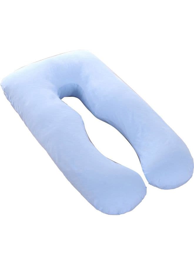 U-Shape Side Sleeper Pillow Blue 130x70cm