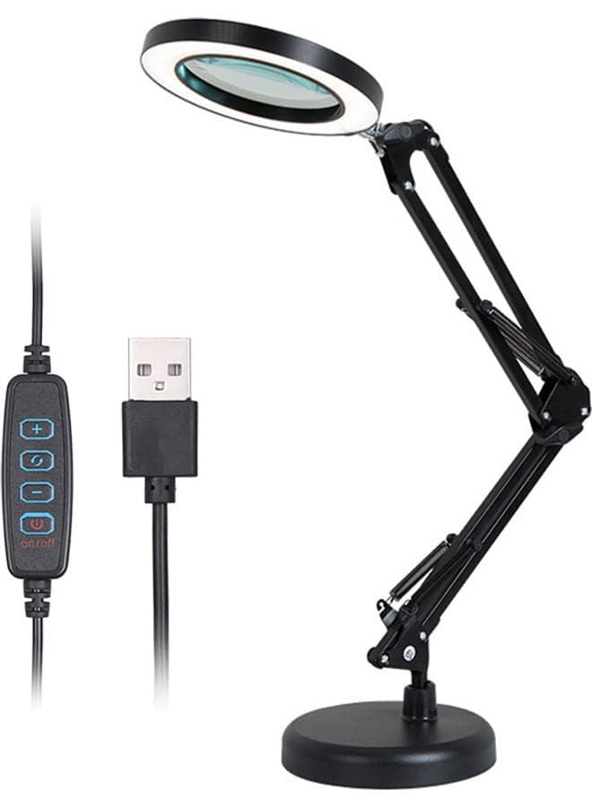 LED Desk Lamp Black 43x7.5x26.5cm