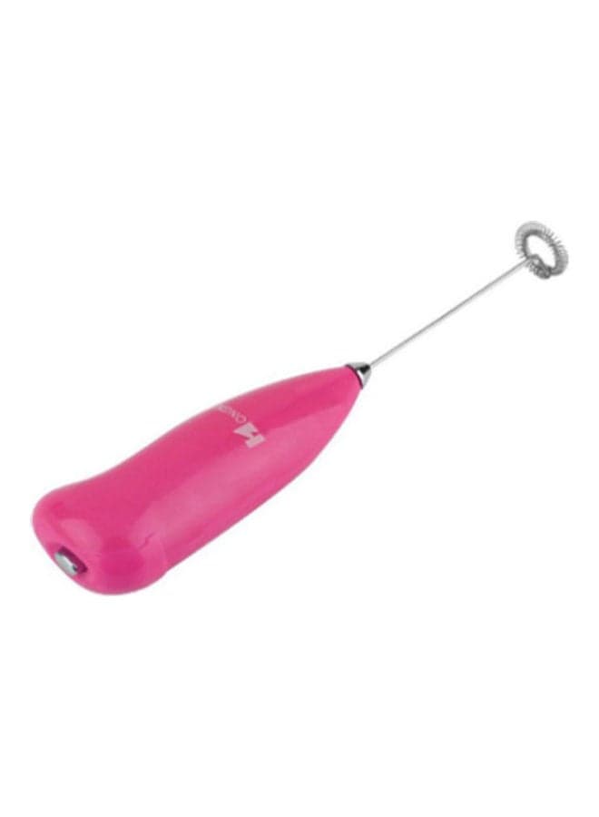 Electric Handheld Coffee Milk Egg Beater Whisk Pink/Silver