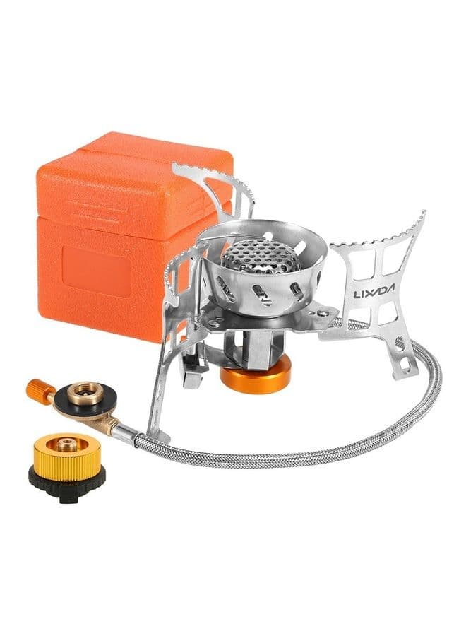 Windproof Camping Gas Stove 9.5x9.5x9.2cm