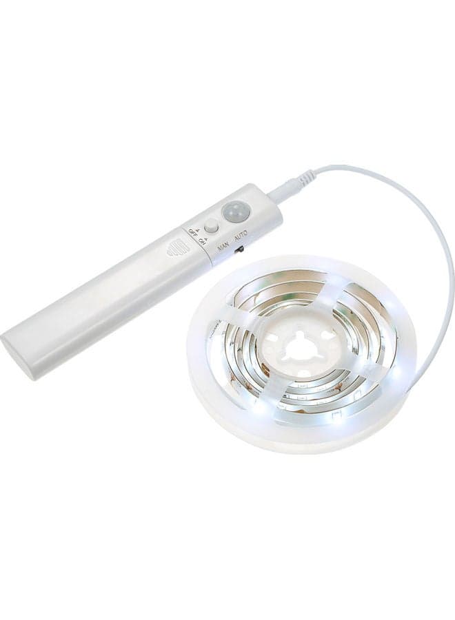 PIR Motion Sensor S-Trip Light Cabinet Lamp White 22x2.5x17cm