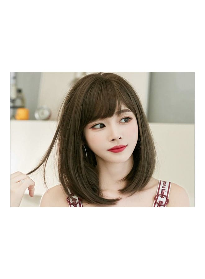 Medium length Straight Hair Wig 15cm
