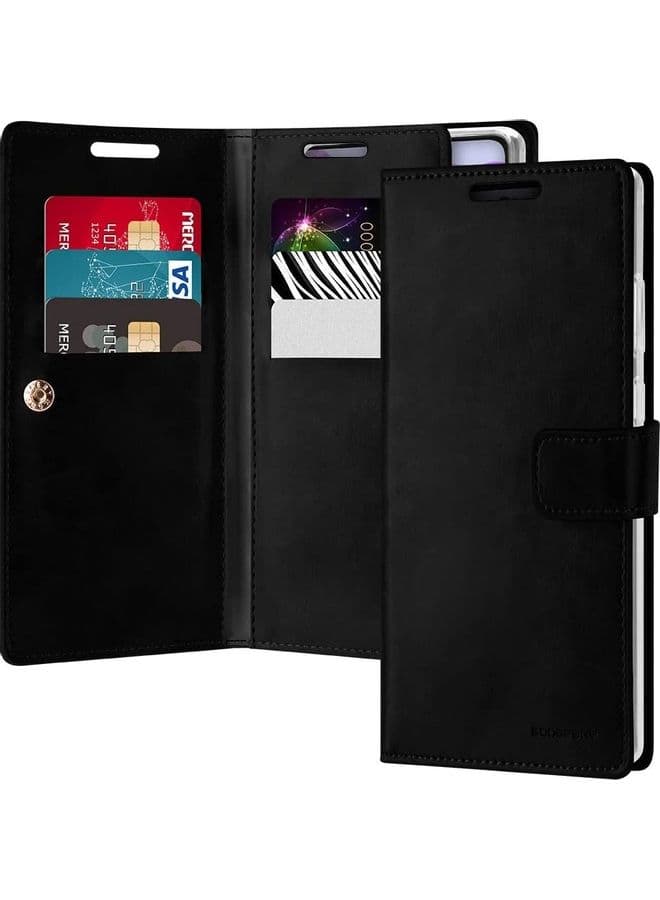 Samsung Galaxy Note 20 Leather Protection Flip Cover Wallet Case Black