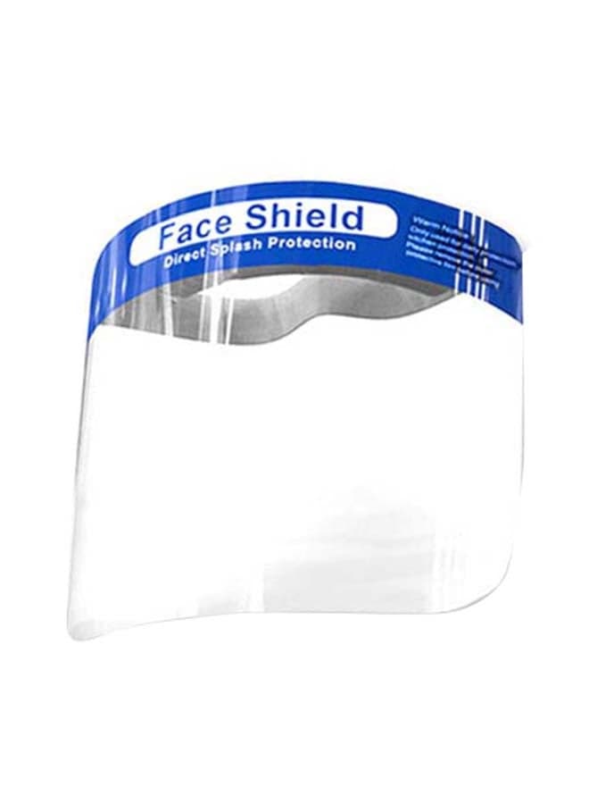 Adjustable Anti-Smoke Face Shield Mask Clear/Blue