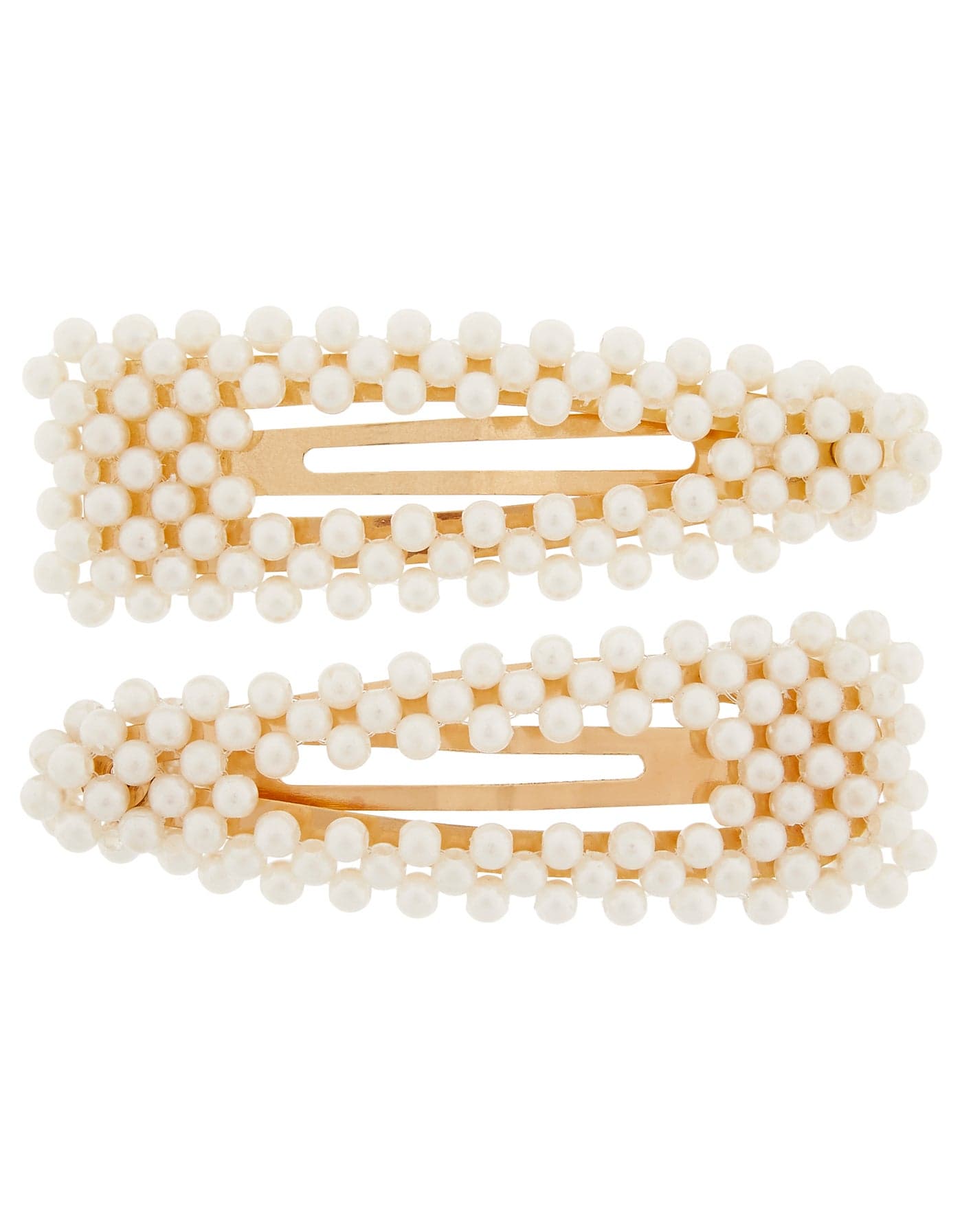 2-Piece Pearly Snap Hair Clips