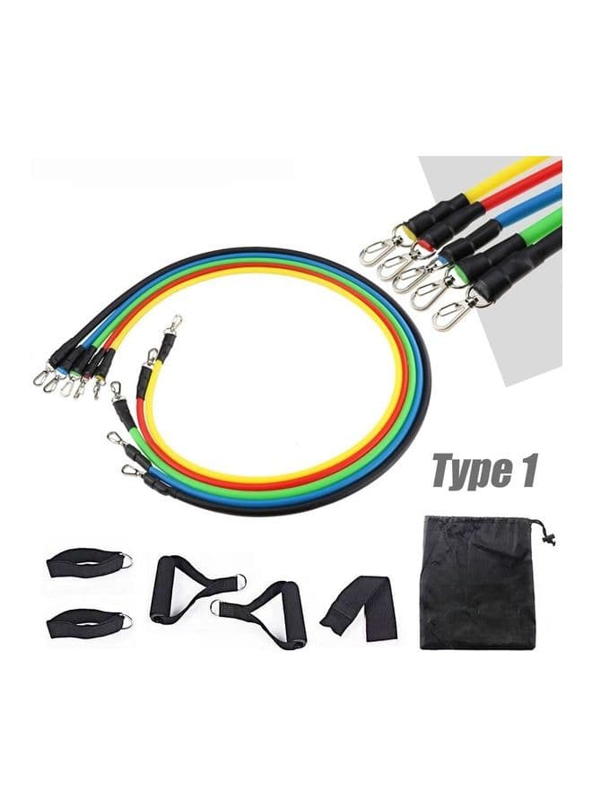 11 Pieces Resistance Bands Set 23.5x23x7cm
