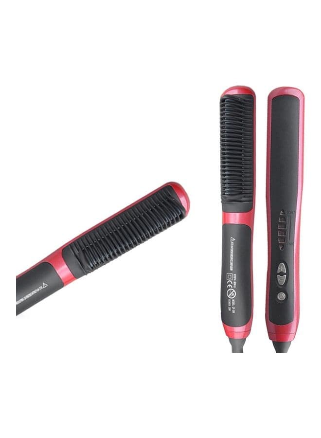 Electric Splint Straight Hair Comb Black/Pink 33.3x10.5x6.3cm