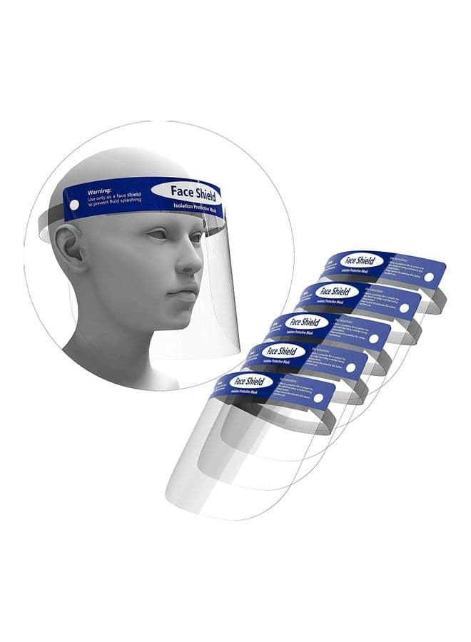 Pack Of 5 Anti-Fog Face Shield