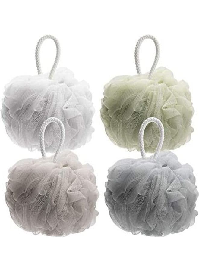 Shower Bath Sponge Shower Loofahs Balls Multicolour 12.2inch